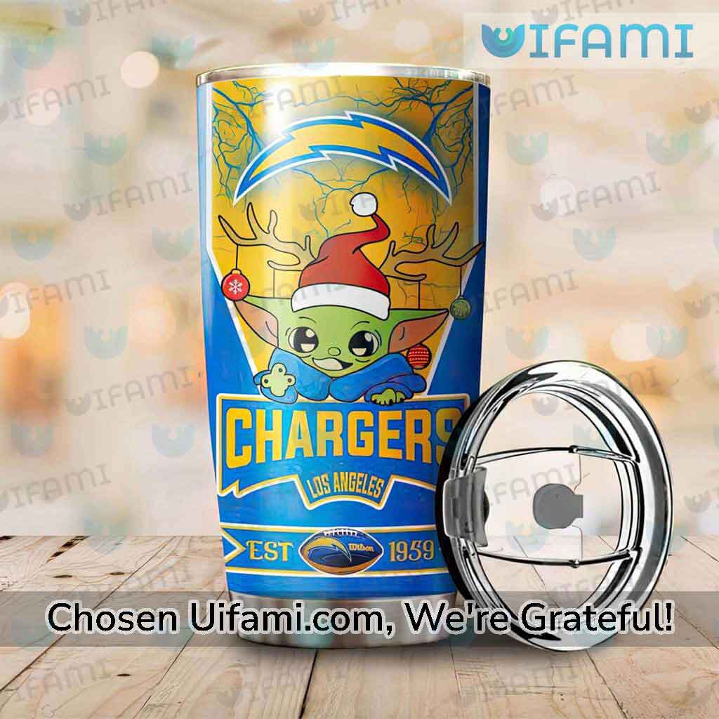 Los Angeles Chargers Coffee Tumbler Exquisite Baby Yoda Chargers Gift