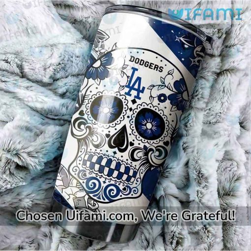 Los Angeles Dodgers Coffee Tumbler Stunning Sugar Skull Dodgers Gift