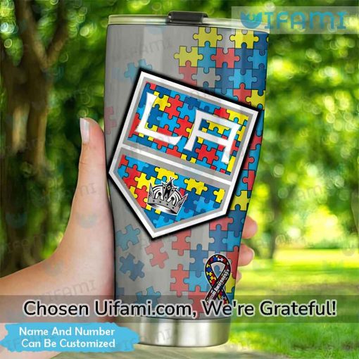 Los Angeles Kings Coffee Tumbler Custom Spirited Autism LA Kings Gift