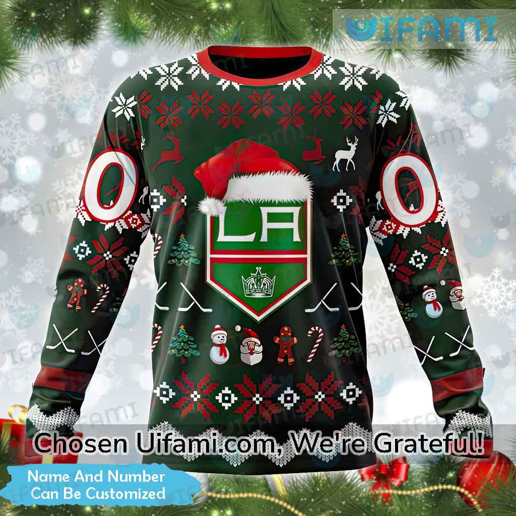 Custom Los Angeles Kings Unisex Christmas Sweatshirt NHL Hoodie 3D