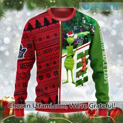 Maple Leafs Sweater New Grinch Max Toronto Maple Leafs Gift Best selling