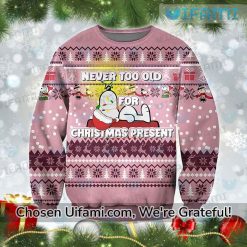 Mens Snoopy Christmas Sweater Surprising Never Too Old Gift
