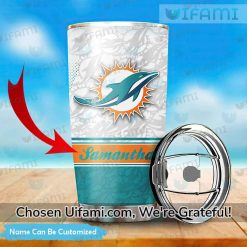 The Memory Company White Miami Dolphins Personalized 30oz. Stainless Steel Bluetooth Tumbler