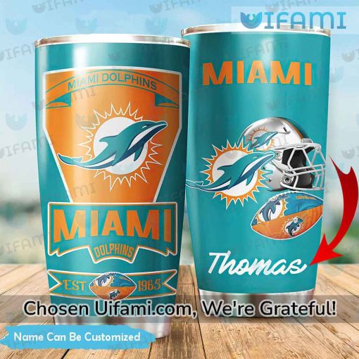 Miami Dolphins Coffee Tumbler Custom Brilliant Miami Dolphins Christmas Gift