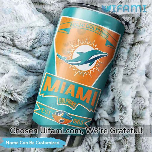 Miami Dolphins Coffee Tumbler Custom Brilliant Miami Dolphins Christmas Gift