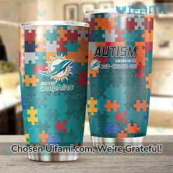 Miami Dolphins Insulated Tumbler Autism Cool Miami Dolphins Gift