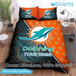 Miami Dolphins King Size Bedding Spirited Personalized Miami Dolphins Gifts