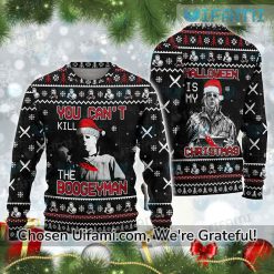 Michael Myers Ugly Christmas Sweater Tempting You Cant Gift Best selling