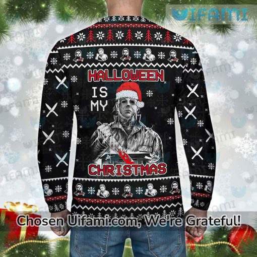 Michael Myers Ugly Christmas Sweater Tempting You Cant Gift