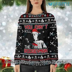Michael Myers Ugly Christmas Sweater Tempting You Cant Gift Trendy