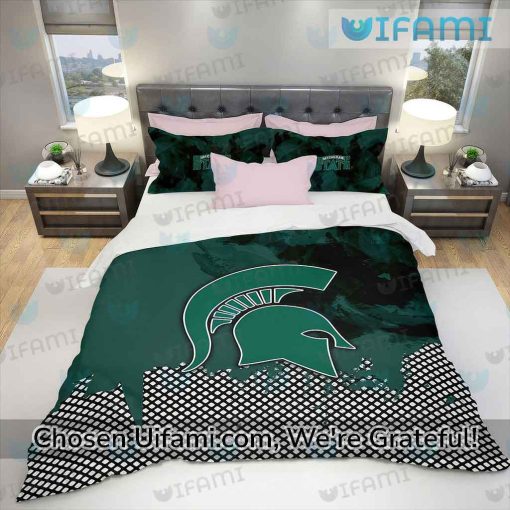 Michigan State Queen Size Bedding Outstanding Gifts For Michigan State Fans