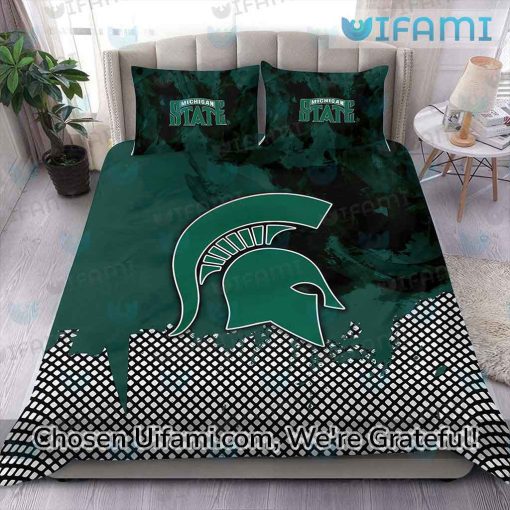 Michigan State Queen Size Bedding Outstanding Gifts For Michigan State Fans