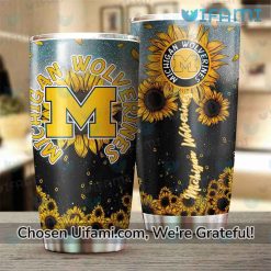Michigan Wolverines Tumbler Colorful Michigan Football Gift Best selling