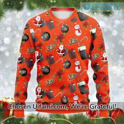 Mighty Ducks Christmas Sweater Astonishing Anaheim Ducks Gift Best selling