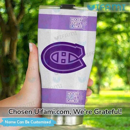 Montreal Canadiens 30 Oz Tumbler Custom Tempting Fights Cancer Gift