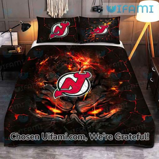 NJ Devils Bedding Set Colorful New Jersey Devils Gift