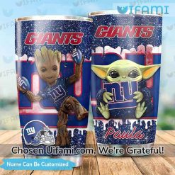 NY Giants Coffee Tumbler Baby Yoda Groot NY Giants Personalized Gift