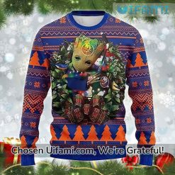 NY Islanders Ugly Sweater New Baby Groot Gift