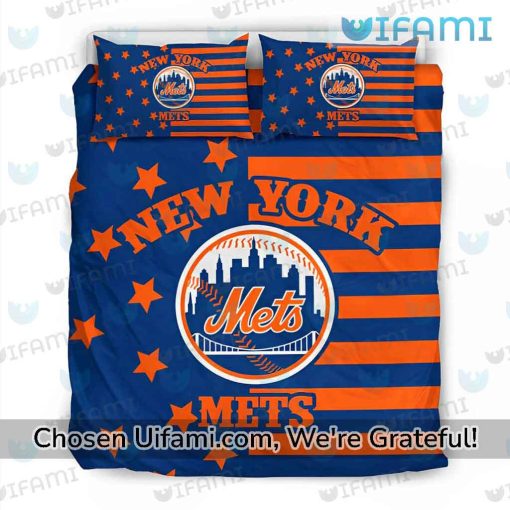 NY Mets Twin Bedding Beautiful USA Flag Mets Gifts For Him