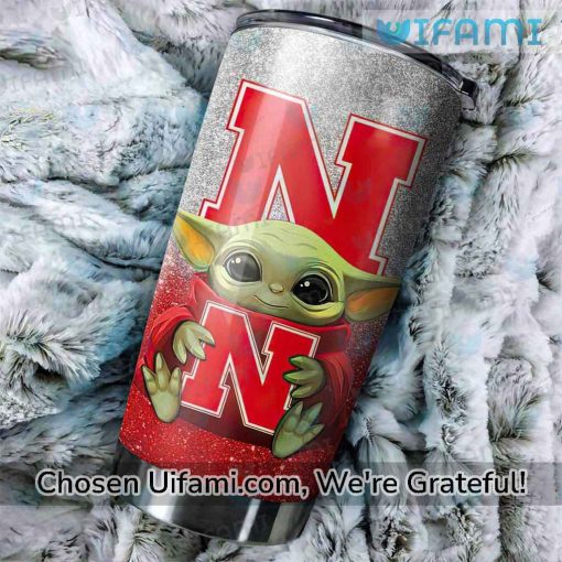 Nebraska Tumbler Selected Baby Yoda Nebraska Husker Gift