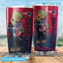 New England Patriots Coffee Tumbler Customized Best Baby Groot Patriots Gift
