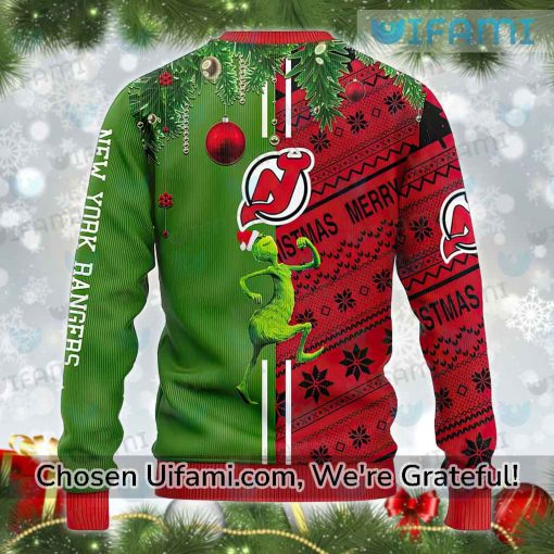 New Jersey Devils Sweater Greatest Grinch Max Gift