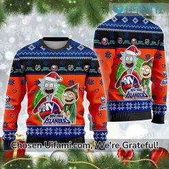 New York Islanders Christmas Sweater Cool Rick And Morty Gift
