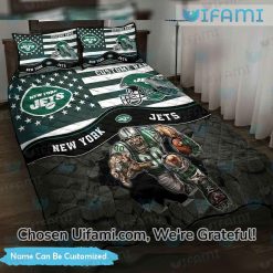New York Jets Bed Sheets Inexpensive Mascot Personalized Jets Gifts