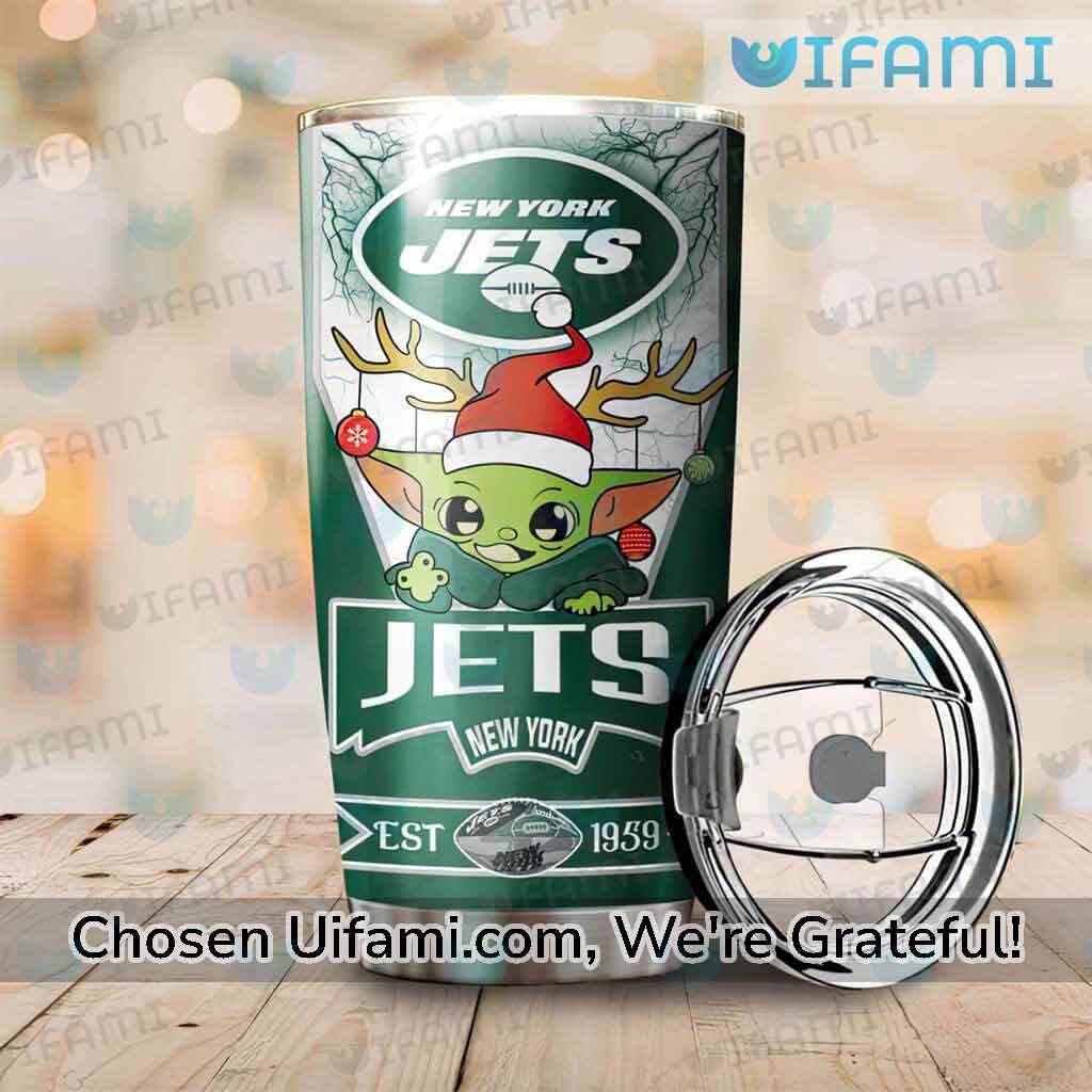 New York Jets Tumbler Adorable Baby Yoda NY Jets Gift