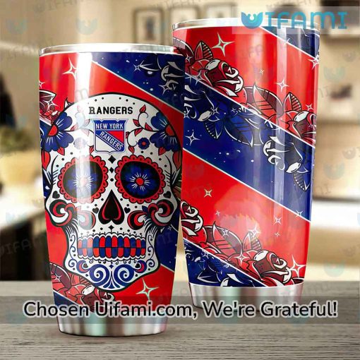 New York Rangers Tumbler Surprise Sugar Skull NY Rangers Gift Ideas