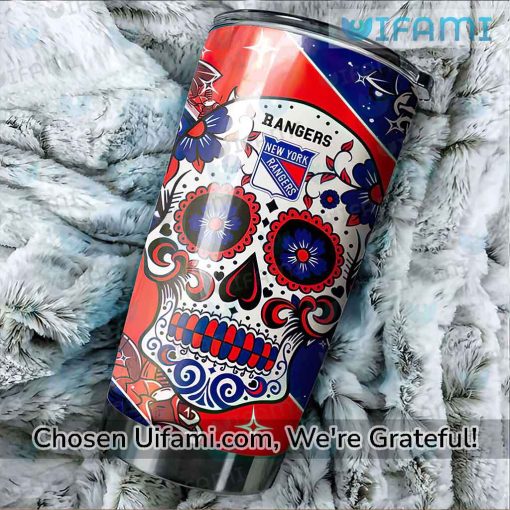 New York Rangers Tumbler Surprise Sugar Skull NY Rangers Gift Ideas