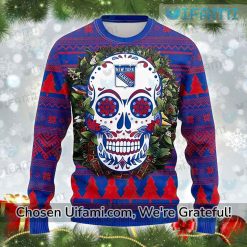 New York Rangers Vintage Sweater Exciting Sugar Skull Gift