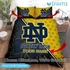 Notre Dame Fighting Irish Bedding Custom Beautiful Notre Dame Football Gift