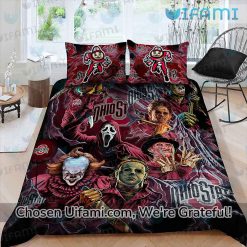 Ohio State Buckeyes Bed Sheets Horror Characters Ohio State Gift For Him