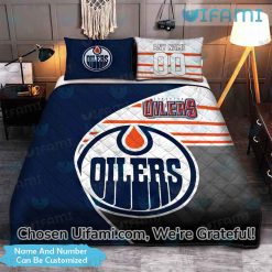 Oilers Bed Sheets Custom Unique Edmonton Oilers Gift