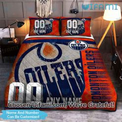 Oilers Twin Bedding Personalized Gorgeous Edmonton Oilers Gift