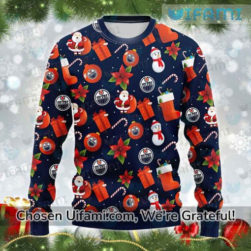 Oilers Ugly Christmas Sweater Playful Gift