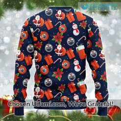 Oilers Ugly Christmas Sweater Playful Gift Exclusive