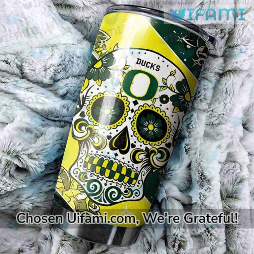 Oregon Ducks Tumbler Jaw-dropping Sugar Skull Oregon Ducks Gift Ideas