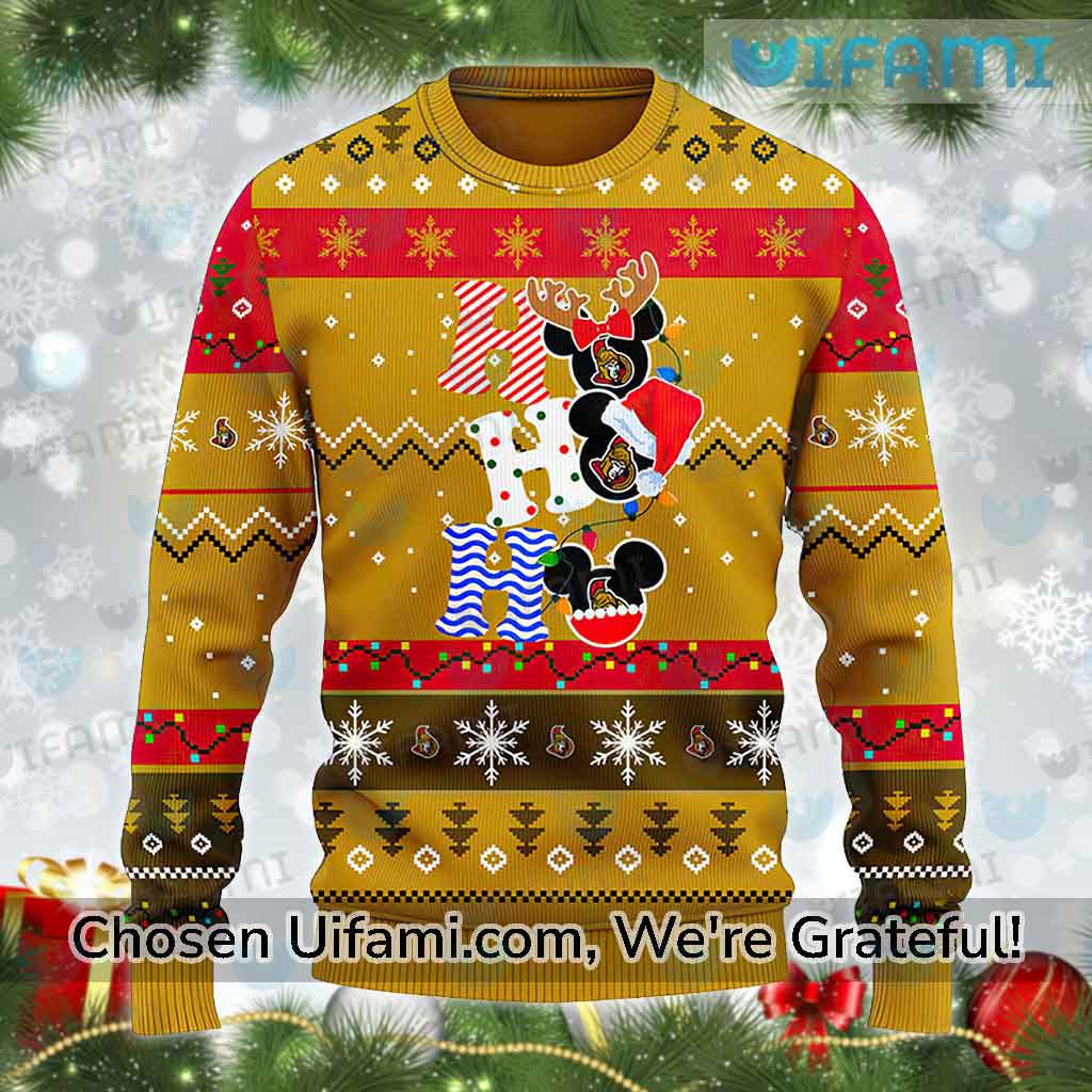 Ottawa Senators Ugly Christmas Sweater Tempting Gift - Personalized Gifts:  Family, Sports, Occasions, Trending