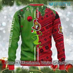 Ottawa Senators Ugly Sweater Awe inspiring Grinch Max Gift Exclusive