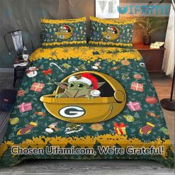 Packers Bedding Set Baby Yoda Unique Green Bay Packers Gifts