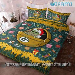 Packers Bedding Set Baby Yoda Unique Green Bay Packers Gifts