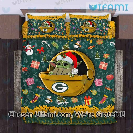 Packers Bedding Set Baby Yoda Unique Green Bay Packers Gifts