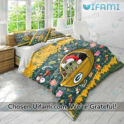 Packers Bedding Set Baby Yoda Unique Green Bay Packers Gifts Trendy