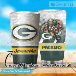 Packers Wine Tumbler Last Minute Custom Mascot Green Bay Packers Gifts For Him Best selling