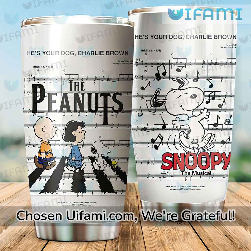 Snoopy and the Peanuts Gang White Insulated Tumbler