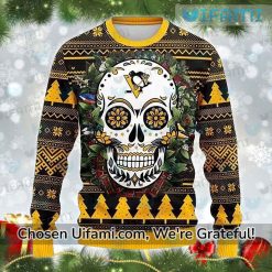 Penguins Christmas Sweater Fascinating Sugar Skull Pittsburgh Penguins Gift