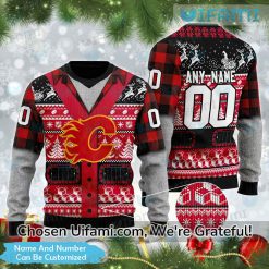 Personalized Calgary Flames Ugly Sweater Best-selling Gift