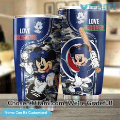 Personalized Chicago Cubs Stainless Steel Tumbler Terrific Mickey Camo Cubs Gift